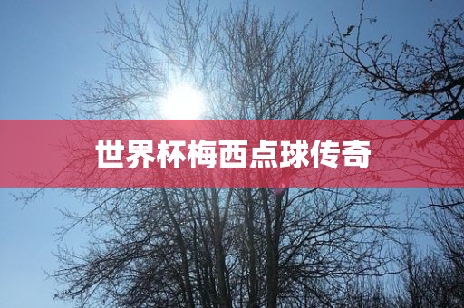 世界杯梅西点球传奇