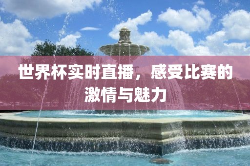 世界杯实时直播，感受比赛的激情与魅力