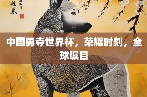 中国勇夺世界杯，荣耀时刻，全球瞩目洪湖市顺升工程机械租赁有限公司