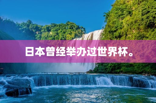 日本曾经举办过世界杯。洪湖市顺升工程机械租赁有限公司