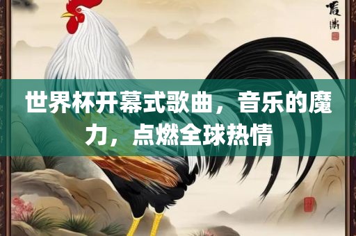 世界杯开幕式歌曲，音乐的魔力，点燃全球热情