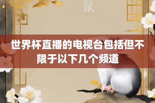 世界杯直播的电视台包括但不限于以下几个频道