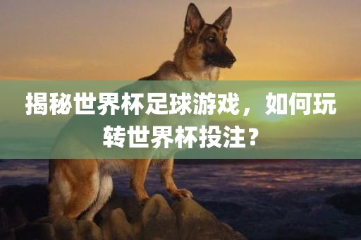 揭秘世界杯足球游戏，如何玩转世界杯投注？