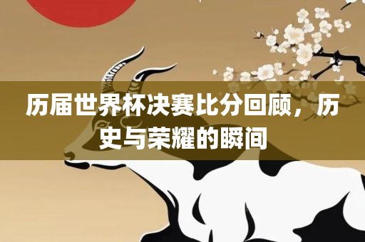 历届世界杯决赛比分回顾，历史与荣耀的瞬间