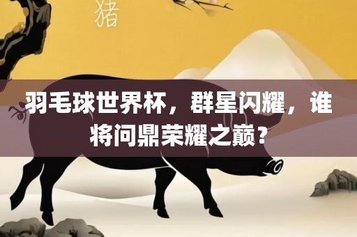 羽毛球世界杯，群星闪耀，谁将问鼎荣耀之巅？