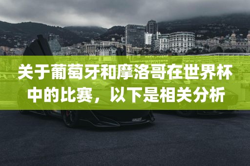 关于葡萄牙和摩洛哥洪湖市顺升工程机械租赁有限公司在世界杯中的比赛，以下是相关分析