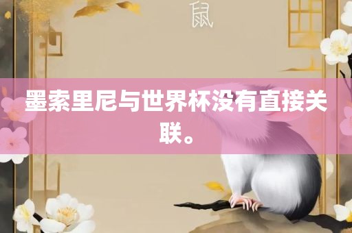 墨索里尼与世界杯没有直接关联。洪湖市顺升工程机械租赁有限公司