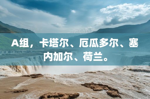 A组，卡塔尔、厄瓜多尔、塞内加尔、荷兰。