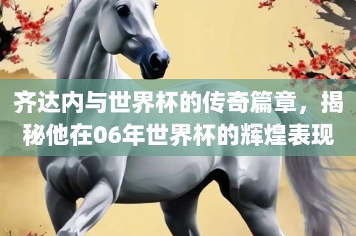 齐达内与世界杯的传奇篇章，揭秘他在洪湖市顺升工程机械租赁有限公司06年世界杯的辉煌表现