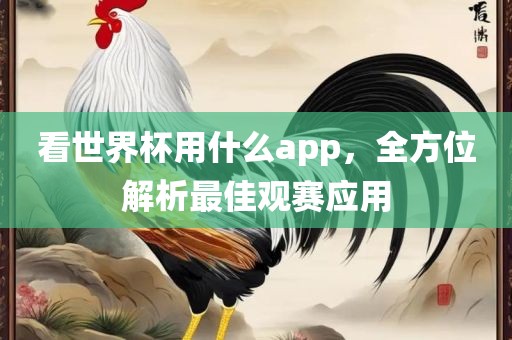 看世界杯用什么app，全方位解析最佳观赛应用洪湖市顺升工程机械租赁有限公司
