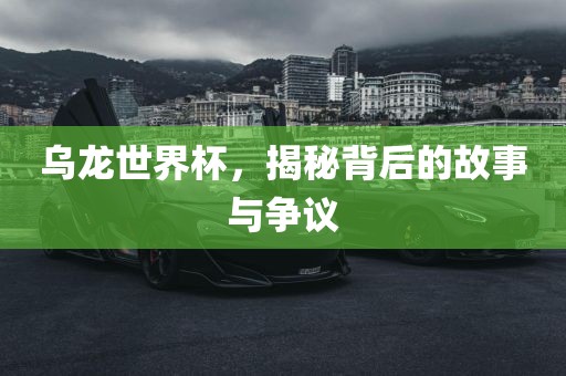 乌龙世界杯，揭秘背后的故事与争议洪湖市顺升工程机械租赁有限公司