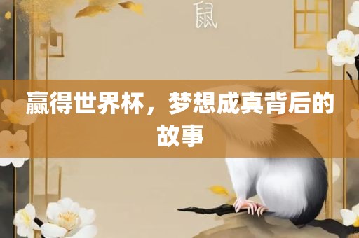 赢得世界杯，梦想成真背后的故事洪湖市顺升工程机械租赁有限公司