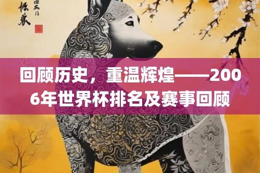 回顾历史，重温辉煌——2006年世界杯排名及赛事回顾