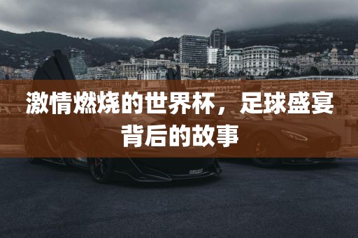 激情燃烧的世界杯，足球盛宴背后的故事洪湖市顺升工程机械租赁有限公司