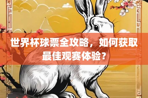 世界杯球票全攻略，如何获取最佳观赛体验？洪湖市顺升工程机械租赁有限公司