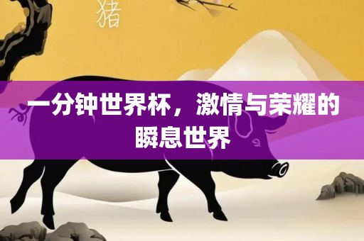一分钟世界杯，激情与荣耀的瞬息世界洪湖市顺升工程机械租赁有限公司