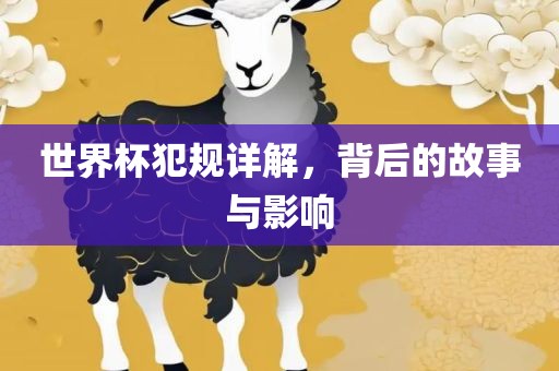 世界杯犯规详解，背后的故事与影响