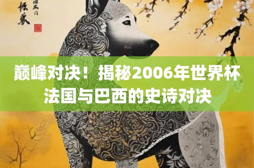 巅峰对决！揭秘2006年世界杯法国与巴西的史诗对决