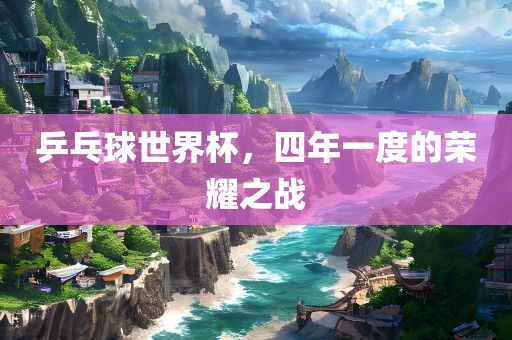 乒乓球世界杯，四年一度的荣耀之战