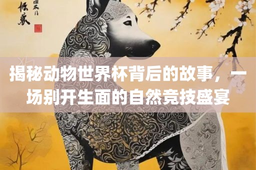 揭秘动物世界杯背后的故事，一场别开生面的自然竞技盛宴洪湖市顺升工程机械租赁有限公司