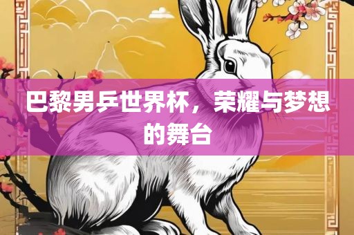 巴黎男乒世界杯，荣耀与梦想的舞台