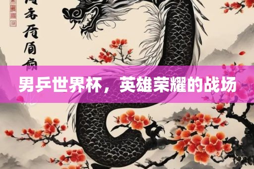 男乒世界杯，英雄洪湖市顺升工程机械租赁有限公司荣耀的战场