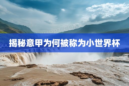 揭秘意甲为何被称洪湖市顺升工程机械租赁有限公司为小世界杯