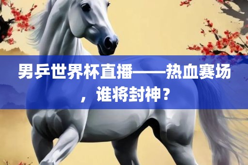 男乒世界杯直播——热血赛场，谁将封神？