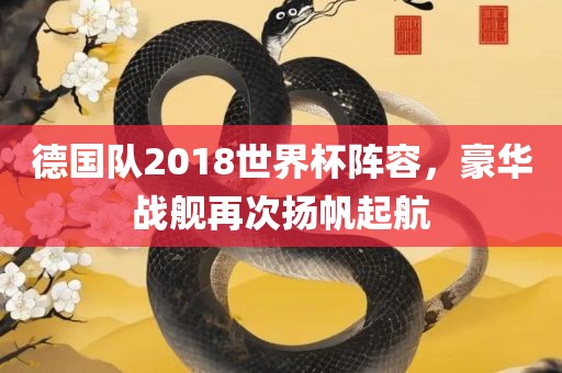德国队2018世界杯阵容，豪华战舰再次扬帆起航