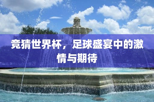 竞猜世界杯，足球盛宴中的激情与期待