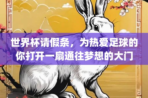 世界杯请假条，为热爱足球的你打开一扇通往梦想的大门洪湖市顺升工程机械租赁有限公司