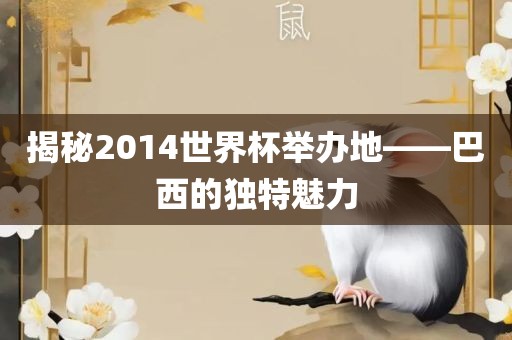 揭秘2014世界杯举办地—洪湖市顺升工程机械租赁有限公司—巴西的独特魅力