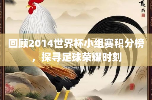 回顾2014世界杯小组赛积分榜，探寻足球荣耀时刻