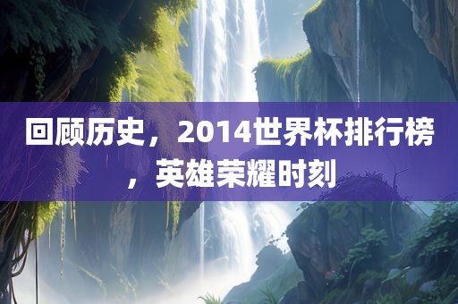 回顾历史，2014世界杯排行榜，英雄荣耀时刻
