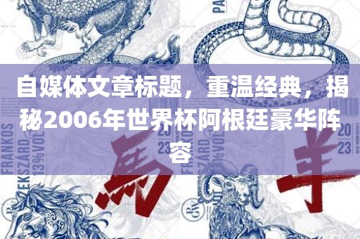 自媒体文章标题，重温经典，揭秘2006年世界杯阿根廷豪华阵容