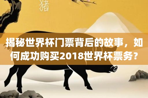 揭秘世界杯门票背后的故事，如何成功购买2018世界杯票务？