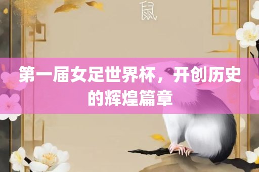 第一届女足世界杯，开创历史的辉煌篇章