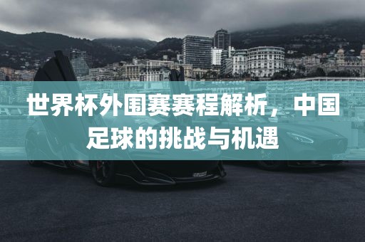 世界杯外围赛赛程解析，中国足球的挑战与机遇洪湖市顺升工程机械租赁有限公司