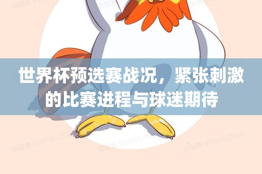 世界杯预选赛战况，紧张刺激的比赛进程与球迷期待