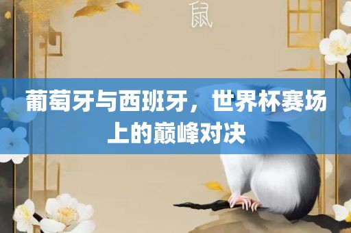 葡萄牙与西班牙，世界杯赛场上的巅峰对决