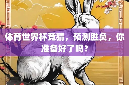 体育世界杯竞猜，预测胜负，你准备好了吗？