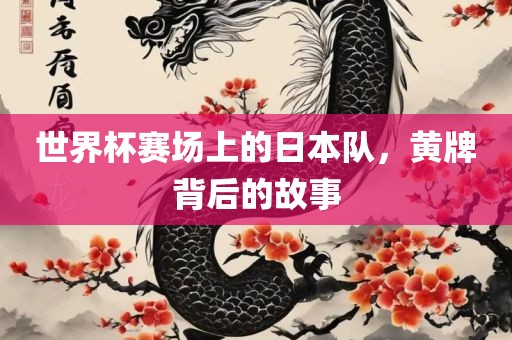 世界杯赛场上的日本队，黄牌背后的故事
