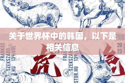 关于世界杯中的韩国，以下是相关信息