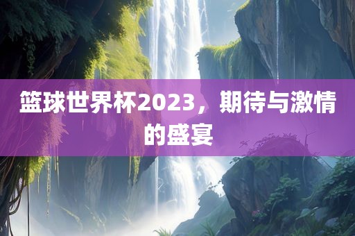 篮球世界杯2023，期待与激情的盛宴