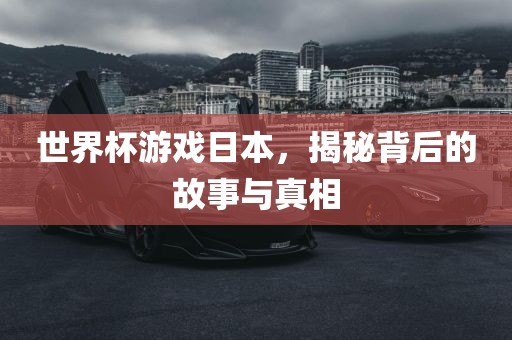 世界杯洪湖市顺升工程机械租赁有限公司游戏日本，揭秘背后的故事与真相