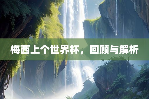 梅西上个世界杯，回顾与解析